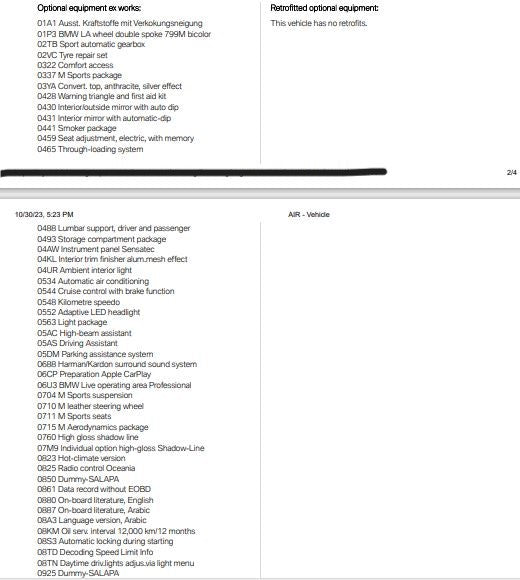 BMW / MINI Service History